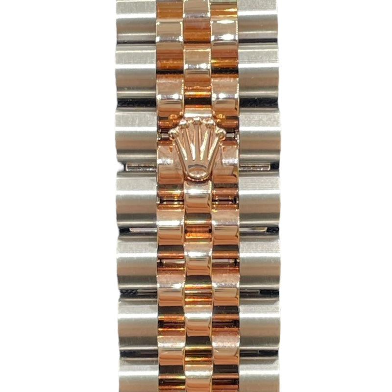 ロレックス ROLEX デイトジャスト31　ホワイトシェル 278381RBR シルバー PG/SS 自動巻き レディース 腕時計
