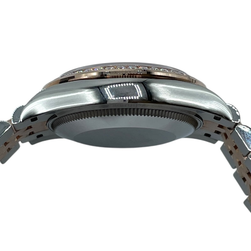 ロレックス ROLEX デイトジャスト31　ホワイトシェル 278381RBR シルバー PG/SS 自動巻き レディース 腕時計