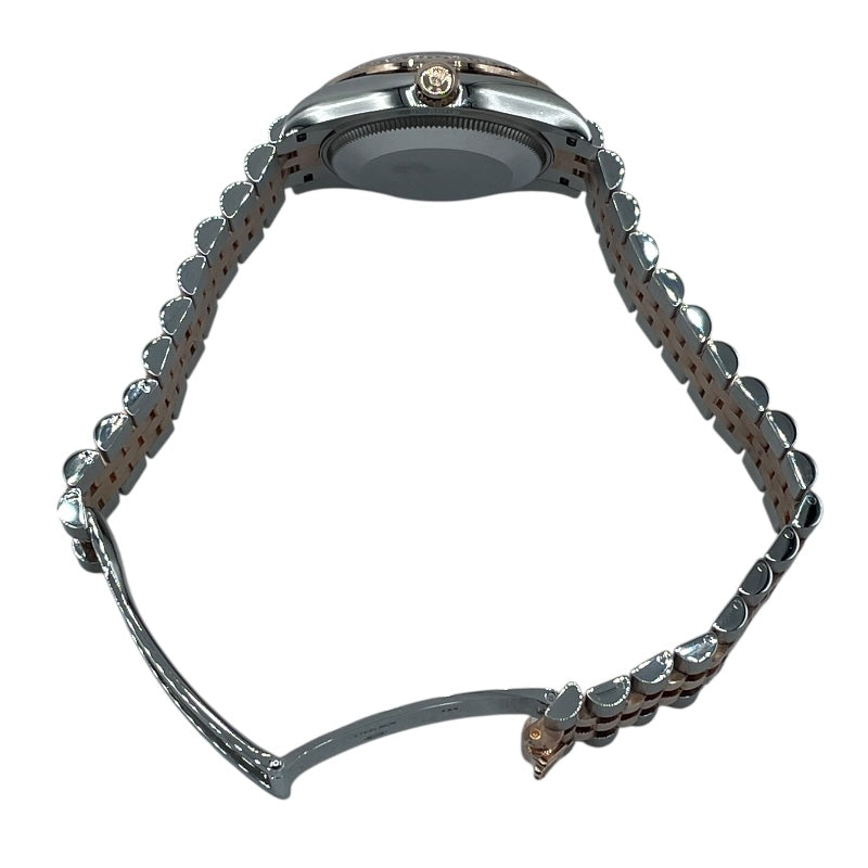ロレックス ROLEX デイトジャスト31　ホワイトシェル 278381RBR シルバー PG/SS 自動巻き レディース 腕時計