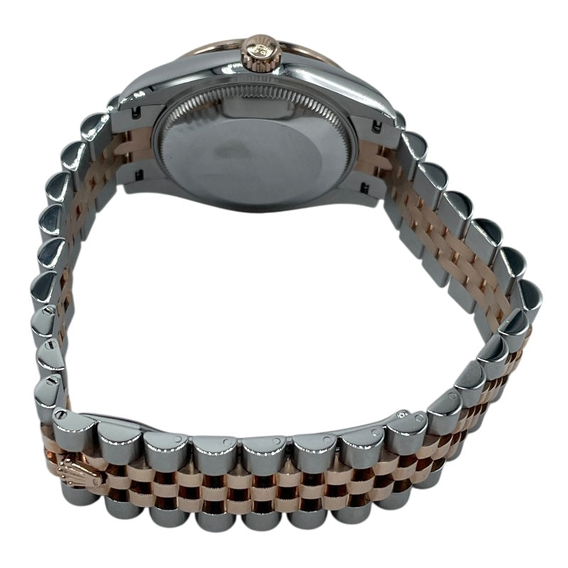 ロレックス ROLEX デイトジャスト31　ホワイトシェル 278381RBR シルバー PG/SS 自動巻き レディース 腕時計