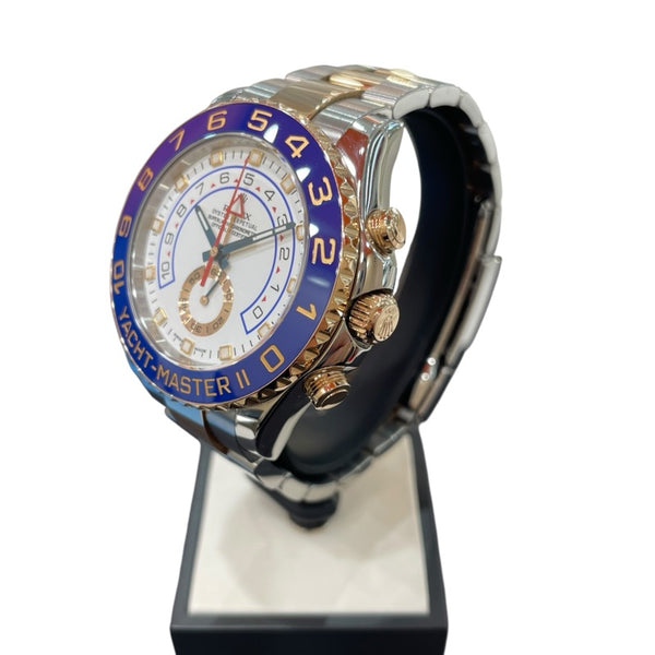ロレックス ROLEX ヨットマスター2 116681 ホワイト PG/SS 自動巻き メンズ 腕時計