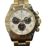ロレックス ROLEX デイトナ　ホワイト/ブラック 116528 ホワイト/ブラック K18YG メンズ 腕時計