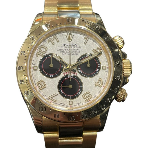 ロレックス ROLEX デイトナ　ホワイト/ブラック 116528 ホワイト/ブラック K18YG メンズ 腕時計