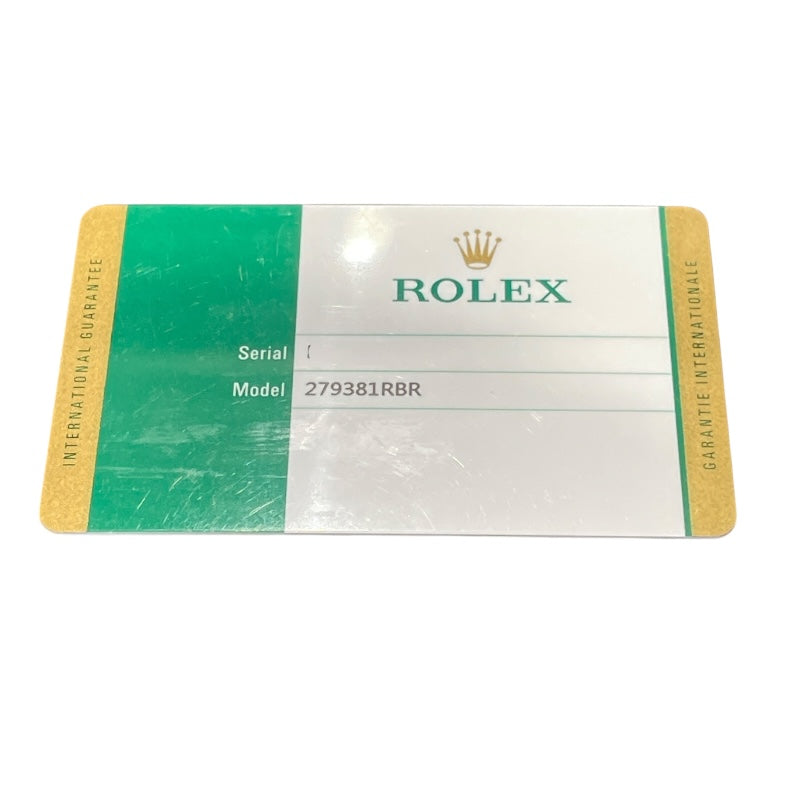 ロレックス ROLEX デイトジャスト28　チョコ 279381RBR チョコ PG/SS レディース 腕時計