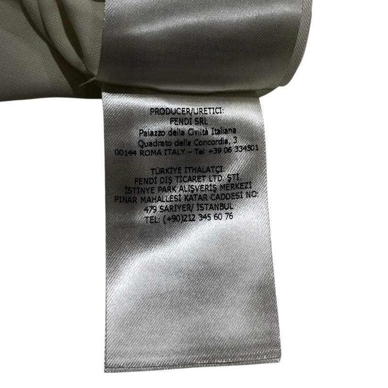 フェンディ FENDI ベルト付きシャツジャケット FJ7262 アイボリー ウール レディース その他アウター