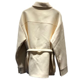 フェンディ FENDI ベルト付きシャツジャケット FJ7262 アイボリー ウール レディース その他アウター