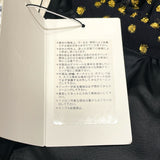 セリーヌ CELINE ドットフリルワンピース 2R217020D ブラック×ゴールド シルク レディース ワンピース