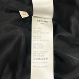 セリーヌ CELINE ドットフリルワンピース 2R217020D ブラック×ゴールド シルク レディース ワンピース
