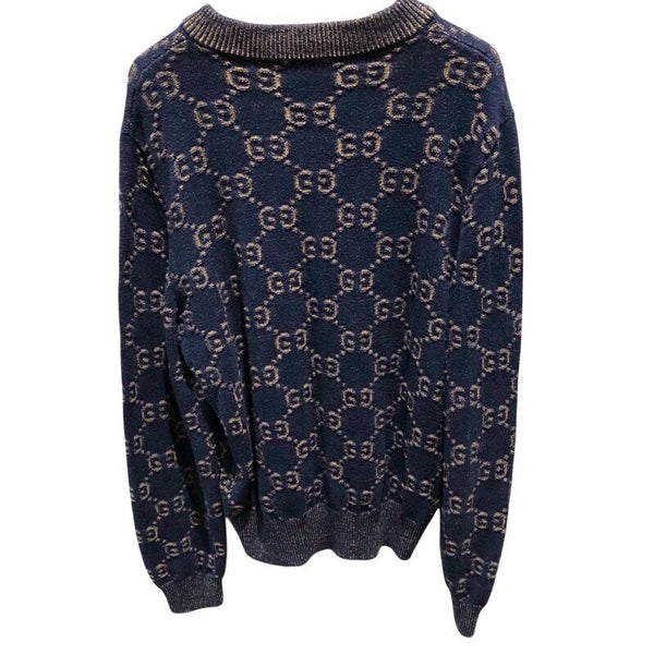 グッチ GUCCI GGジャガードニットセーター 614744 コットン コットン メンズ セーター