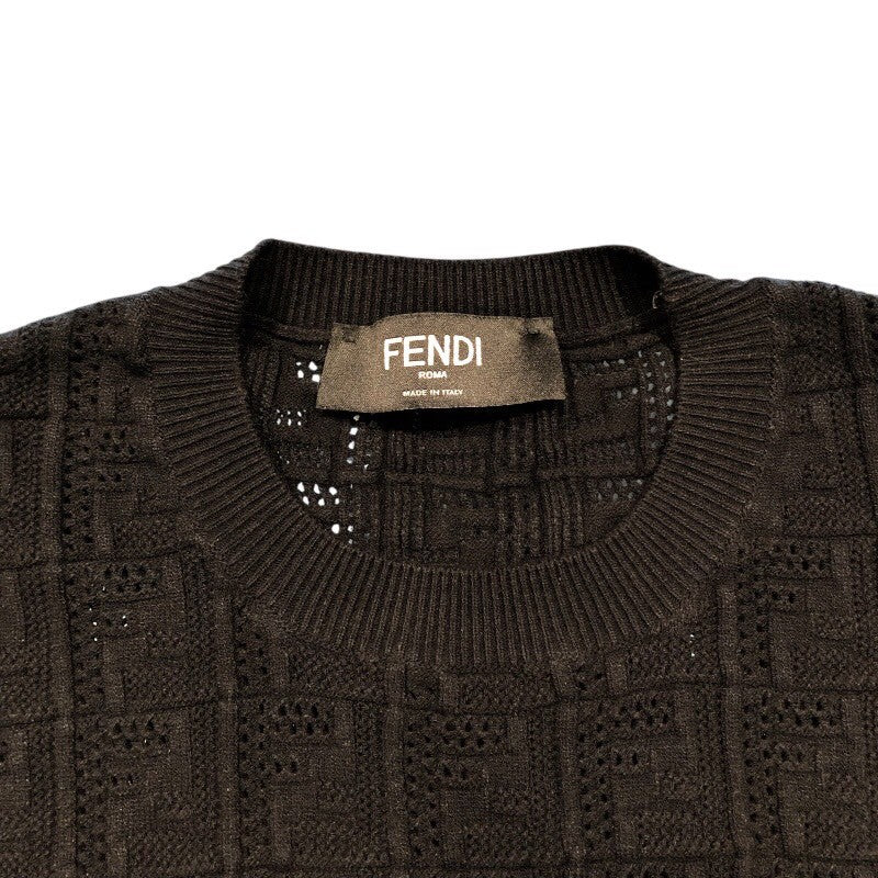 フェンディ FENDI FF総柄 FZY431 レーヨン メンズ セーター