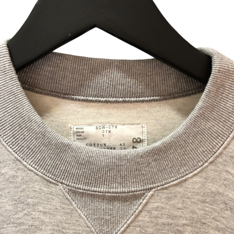 サカイ SACAI サイドジップワンピース グレー コットン レディース ワンピース