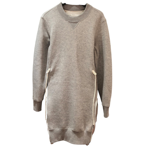 サカイ SACAI サイドジップワンピース グレー コットン レディース ワンピース