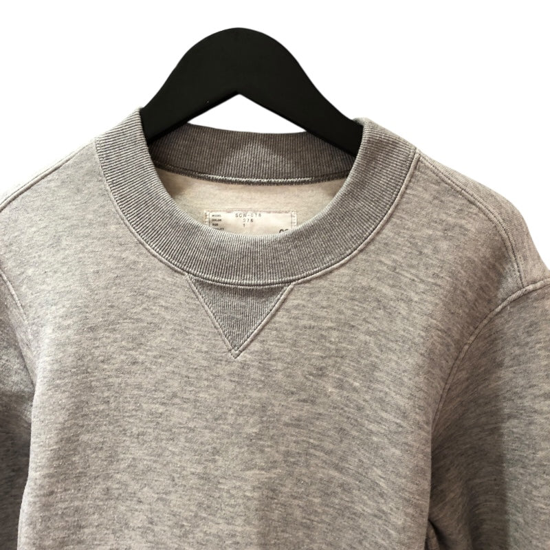 サカイ SACAI サイドジップワンピース グレー コットン レディース ワンピース
