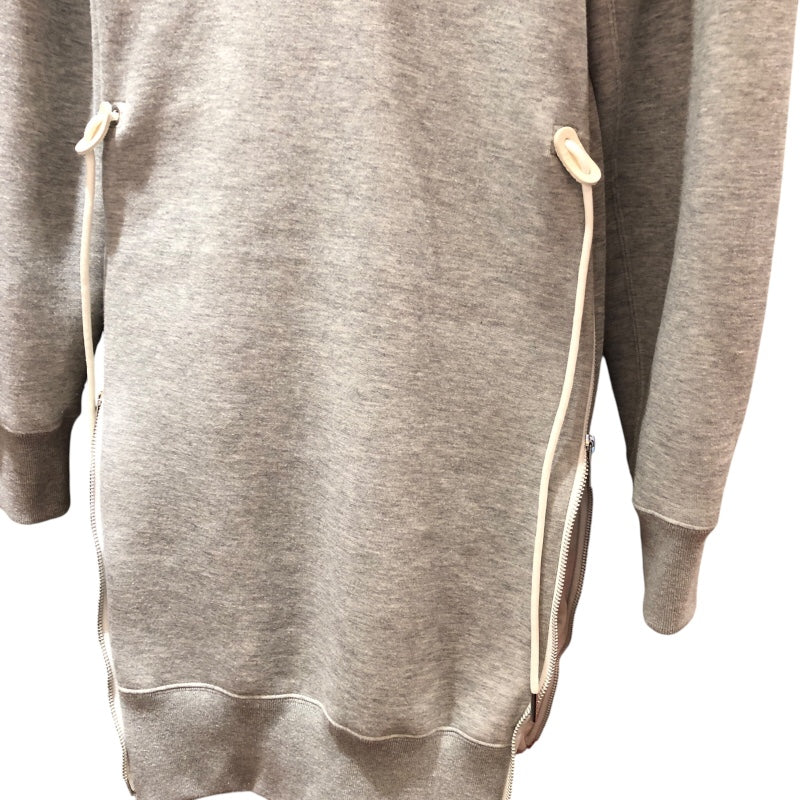サカイ SACAI サイドジップワンピース グレー コットン レディース ワンピース
