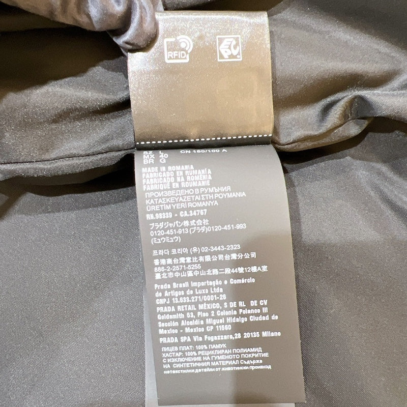 プラダ PRADA トライアングルロゴシャツジャケット 2024年 SC798 ブラック コーデュロイ メンズ ナイロンジャケット