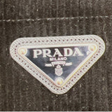 プラダ PRADA トライアングルロゴシャツジャケット 2024年 SC798 ブラック コーデュロイ メンズ ナイロンジャケット
