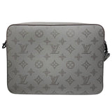 ルイ・ヴィトン LOUIS VUITTON デュオ・メッセンジャー M46104 グレー モノグラム・シャドウ メンズ ショルダーバッグ