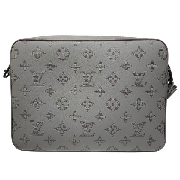 ルイ・ヴィトン LOUIS VUITTON デュオ・メッセンジャー M46104 グレー モノグラム・シャドウ メンズ ショルダーバッグ