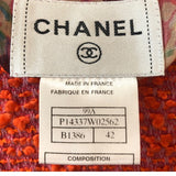 シャネル CHANEL ツイードアンサンブル P14337 オレンジ ツイード レディース その他アウター