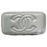 シャネル CHANEL バニティチェーンショルダー AP4064 シルバー ゴールド金具 ラム レディース ショルダーバッグ