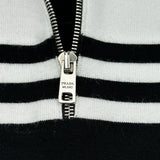 プラダ PRADA トライアングルロゴハーフジップニット P26436 ブラック コットン レディース ニット