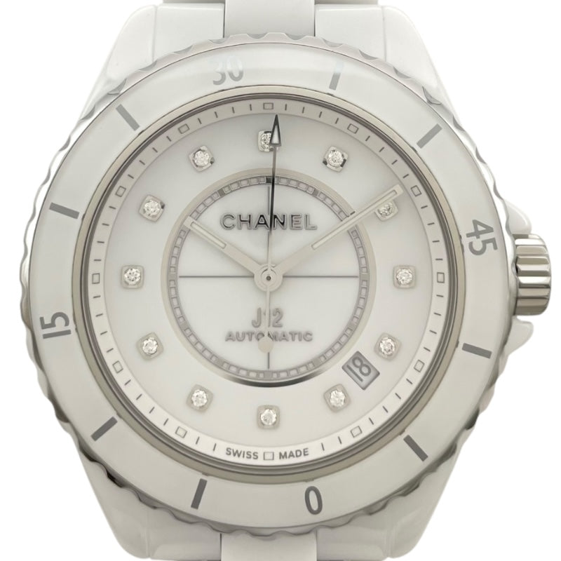 シャネル CHANEL J12 キャリバー12.1 38MM H5705 ホワイト セラミック 自動巻き メンズ 腕時計