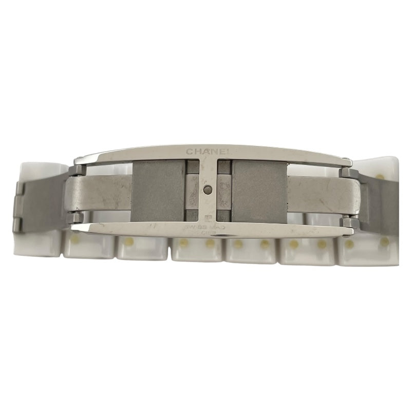 シャネル CHANEL J12 38MM ダイヤ H1759 ホワイト セラミック/SS 自動巻き レディース 腕時計