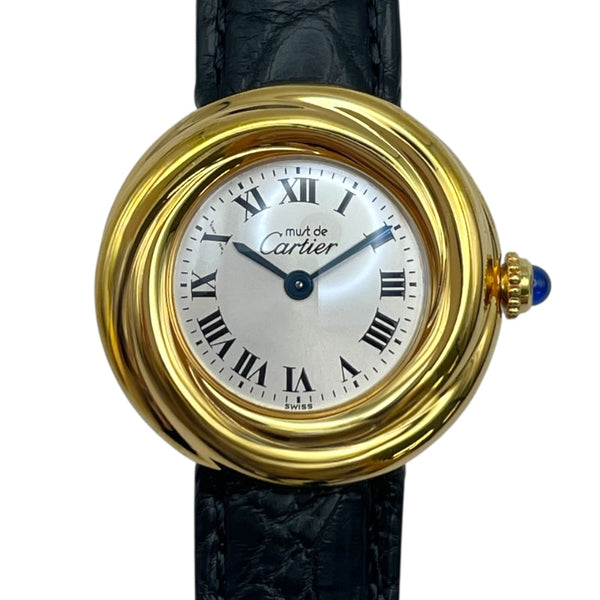 カルティエ Cartier マストトリニティ W1010644 ホワイト SV/GF クオーツ レディース 腕時計