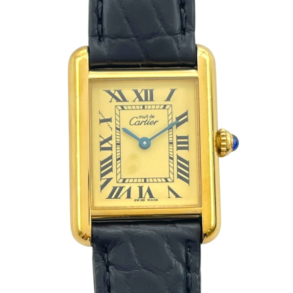 カルティエ Cartier マストタンクMM W1017354 アイボリー SV/GF クオーツ レディース 腕時計