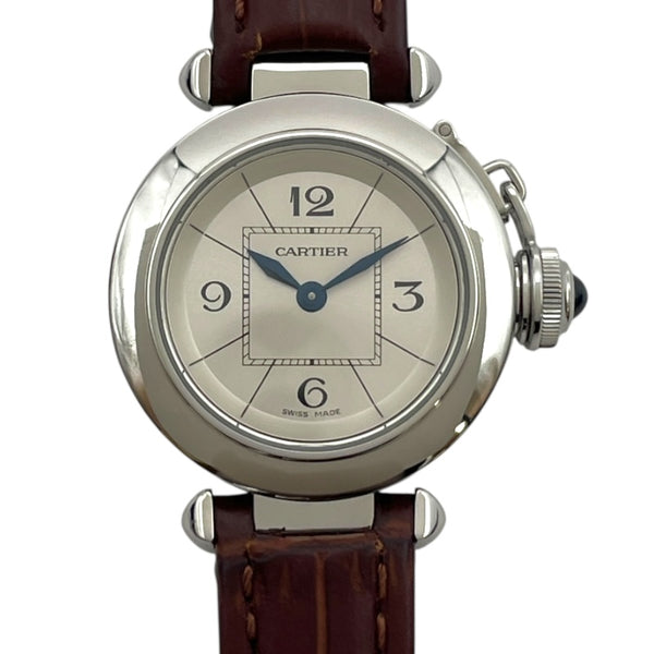 カルティエ Cartier ミスパシャ W3140025 シルバー SS クオーツ レディース 腕時計