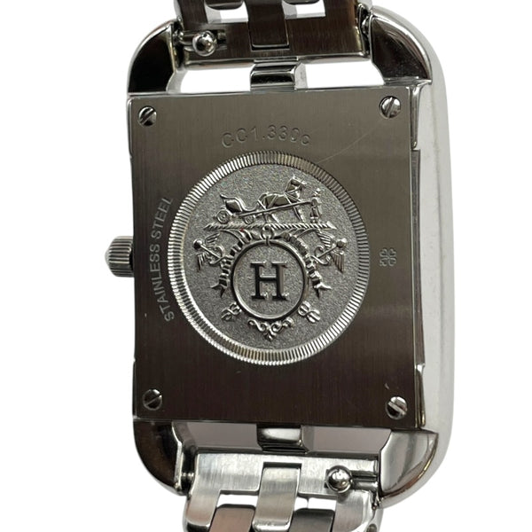 エルメス HERMES ケープコッド CC1.330c ホワイト SS クオーツ レディース 腕時計