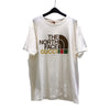 グッチ GUCCI ×THE NORTH FACEロゴ半袖Tシャツ 616036 ホワイト コットン メンズ 半袖Ｔシャツ