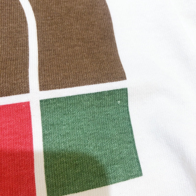グッチ GUCCI ×THE NORTH FACEロゴ半袖Tシャツ 616036 ホワイト　ブラウン　マルチ コットン メンズ 半袖Ｔシャツ
