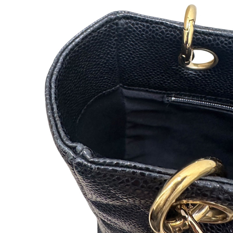 シャネル CHANEL PSTチェーントートバッグ A50994 ブラック キャビアスキン GD金具 レディース ハンドバッグ