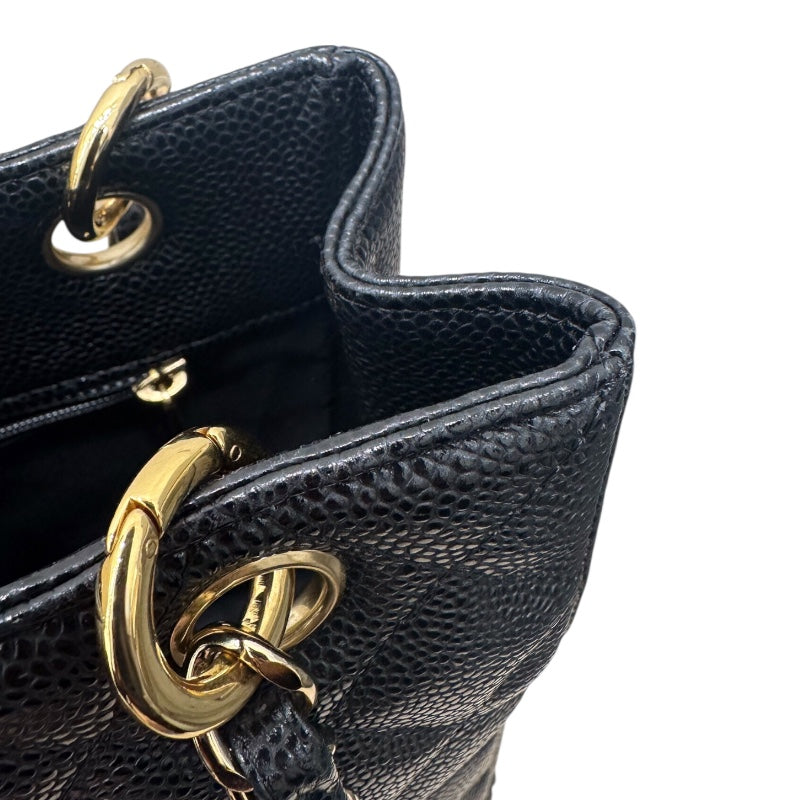 シャネル CHANEL PSTチェーントートバッグ A50994 ブラック キャビアスキン GD金具 レディース ハンドバッグ