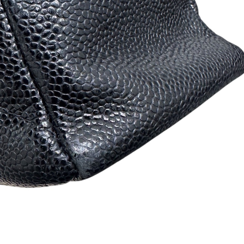 シャネル CHANEL PSTチェーントートバッグ A50994 ブラック キャビアスキン GD金具 レディース ハンドバッグ