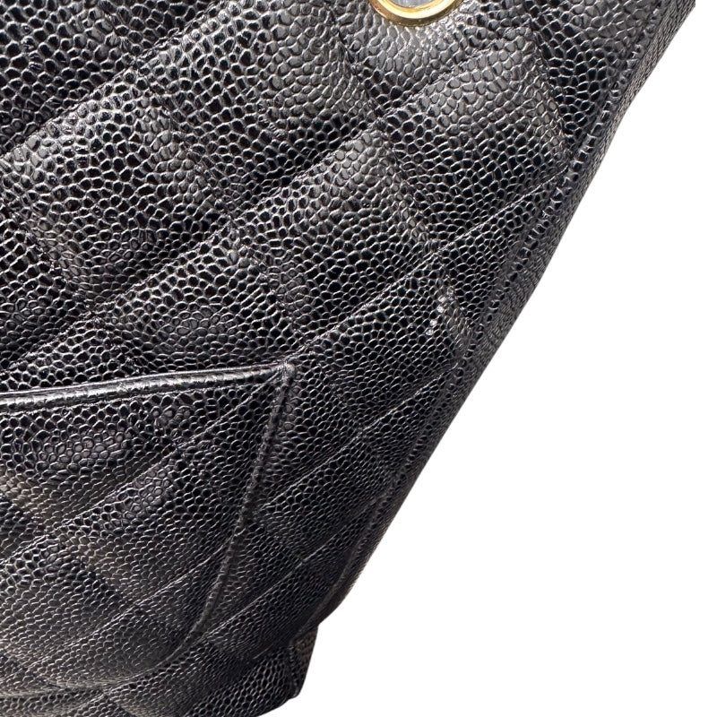 シャネル CHANEL PSTチェーントートバッグ A50994 ブラック キャビアスキン GD金具 レディース ハンドバッグ