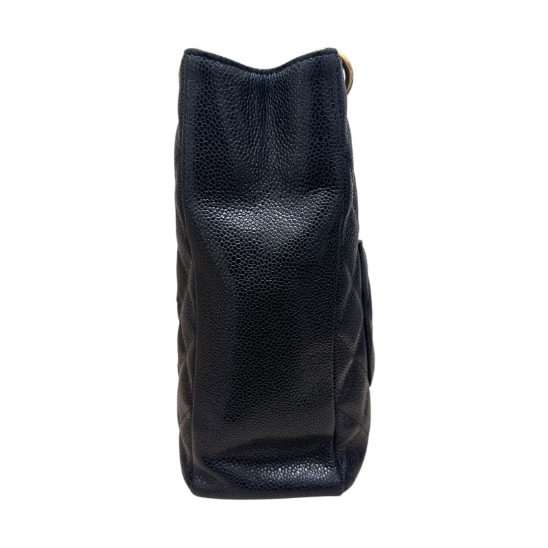 シャネル CHANEL PSTチェーントートバッグ A50994 ブラック キャビアスキン GD金具 レディース ハンドバッグ