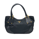 プラダ PRADA ナイロン・レザー トートバッグ BR4635 ブラック ナイロン/レザー レディース ショルダーバッグ