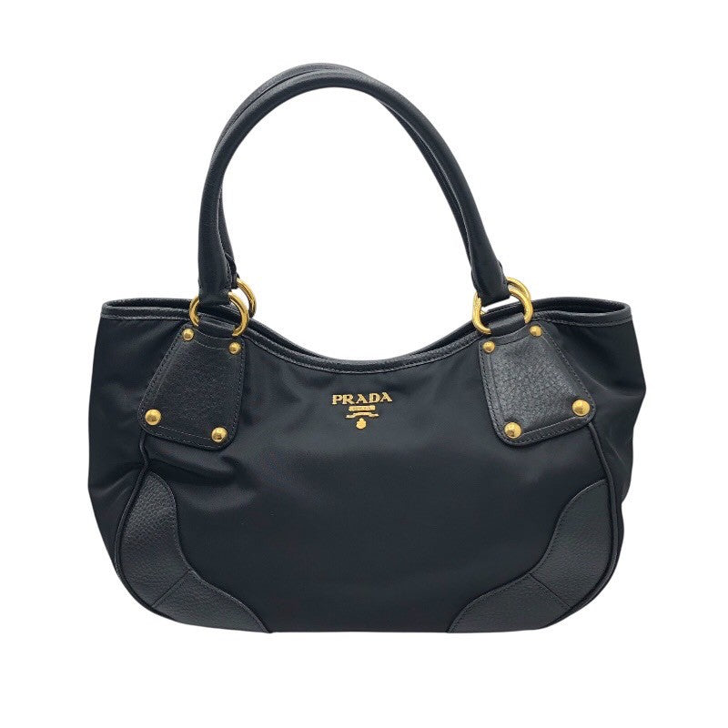 プラダ PRADA ナイロン・レザー トートバッグ BR4635 ブラック ナイロン/レザー レディース ショルダーバッグ