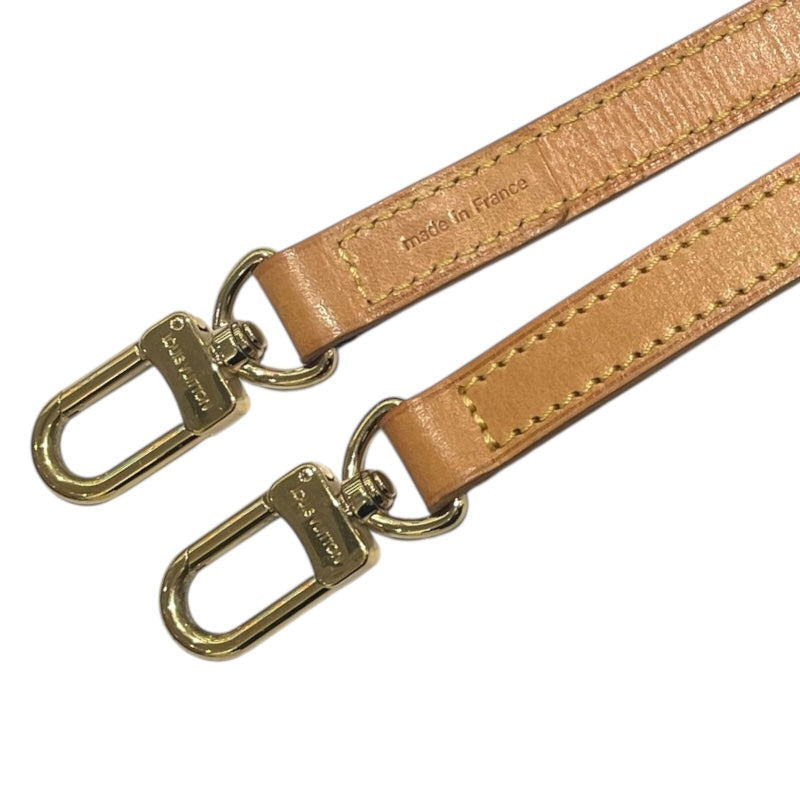 ルイ・ヴィトン LOUIS VUITTON ショルダーストラップ ベージュ　ゴールド金具 レザー ユニセックス ショルダーストラップ