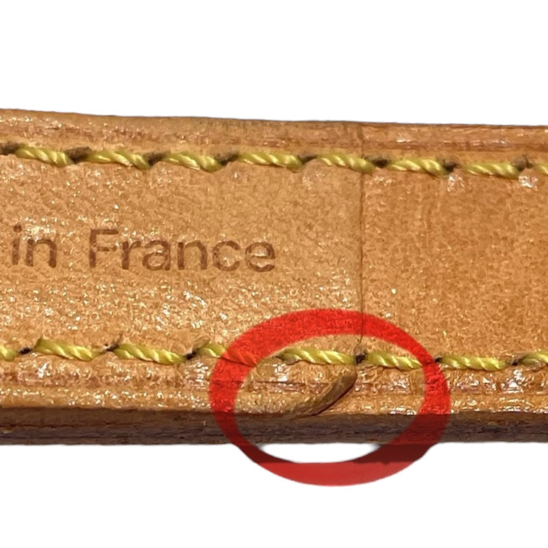 ルイ・ヴィトン LOUIS VUITTON ショルダーストラップ ベージュ　ゴールド金具 レザー ユニセックス ショルダーストラップ