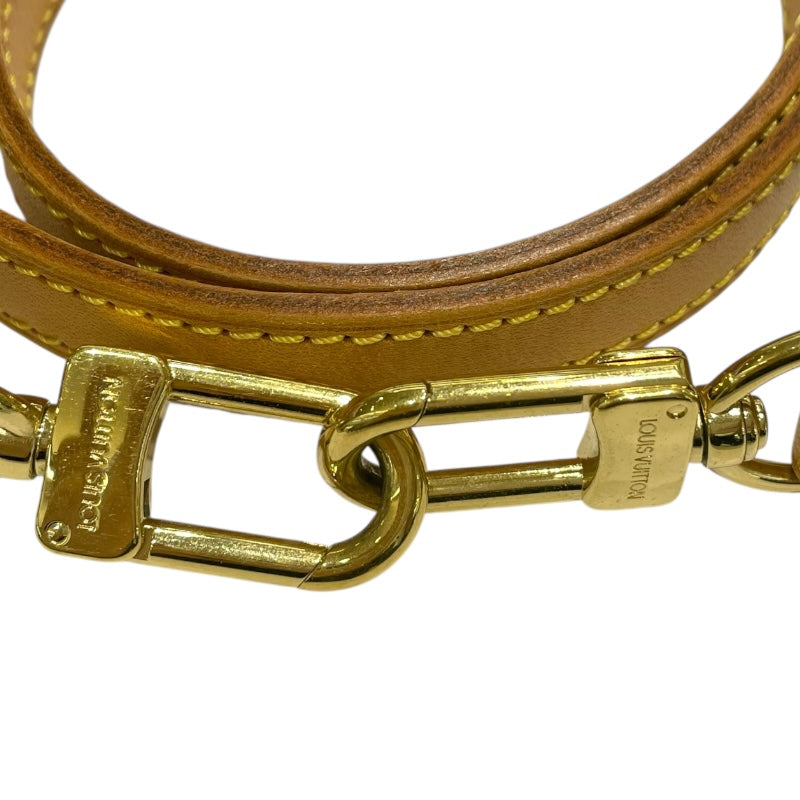 ルイ・ヴィトン LOUIS VUITTON ショルダーストラップ ベージュ　ゴールド金具 レザー ユニセックス ショルダーストラップ