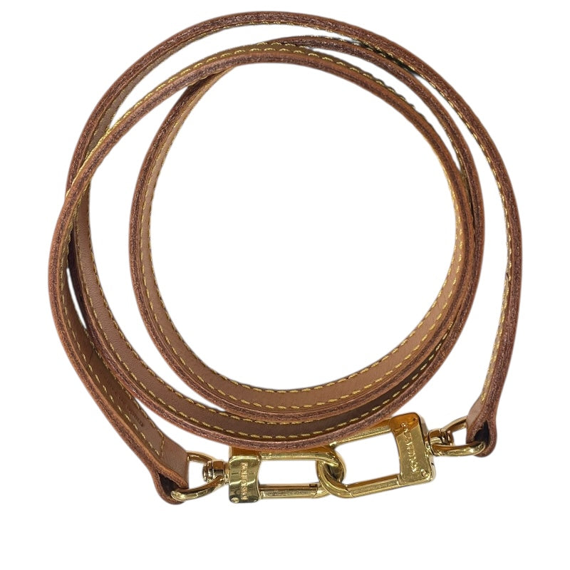 ルイ・ヴィトン LOUIS VUITTON ショルダーストラップ ベージュ　ゴールド金具 レザー ユニセックス ショルダーストラップ