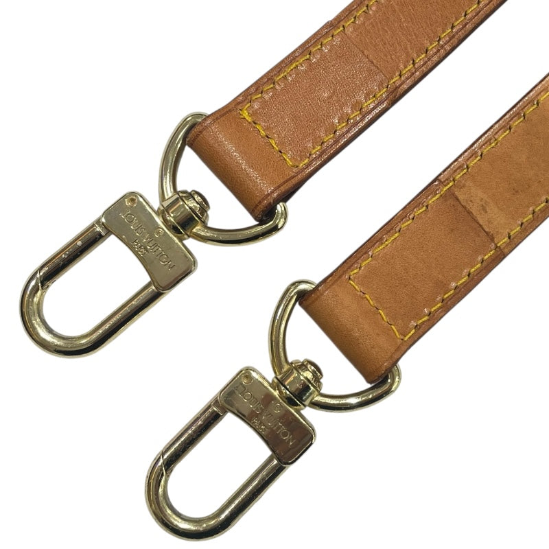 ルイ・ヴィトン LOUIS VUITTON ショルダーストラップ ベージュ　ゴールド金具 レザー ユニセックス ショルダーストラップ