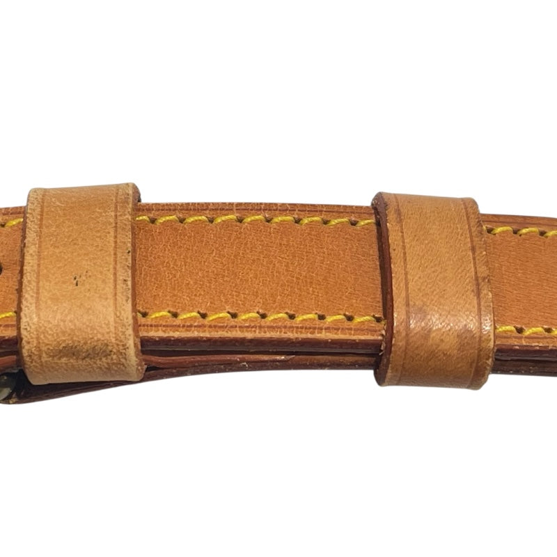 ルイ・ヴィトン LOUIS VUITTON ショルダーストラップ ベージュ　ゴールド金具 レザー ユニセックス ショルダーストラップ