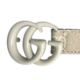 グッチ GUCCI GGマーモントベルト 70cm 409417 ホワイト GGスプリーム レディース ベルト