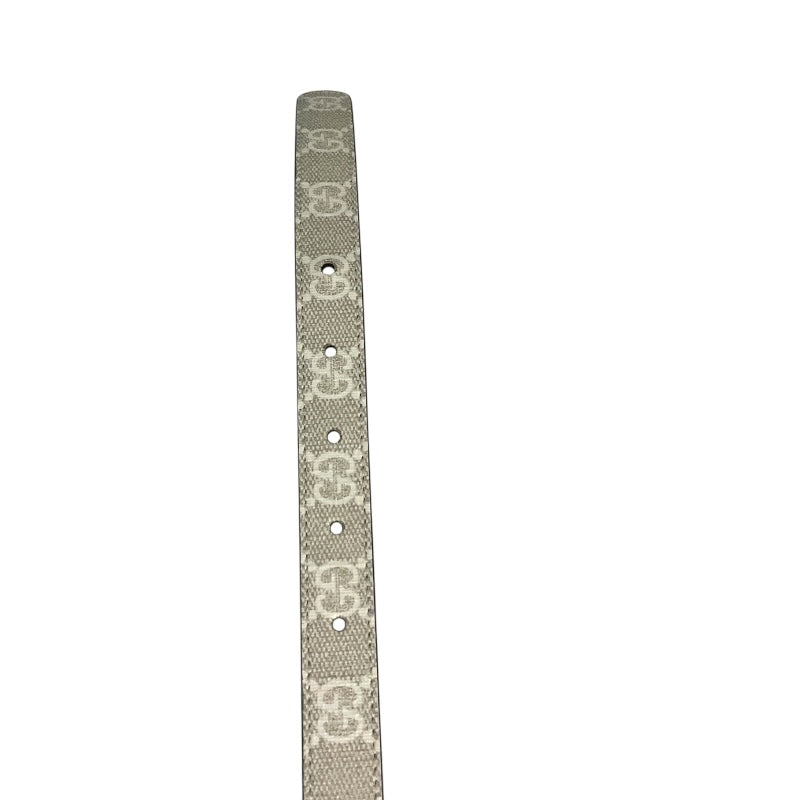 グッチ GUCCI GGマーモントベルト 70cm 409417 ホワイト GGスプリーム レディース ベルト