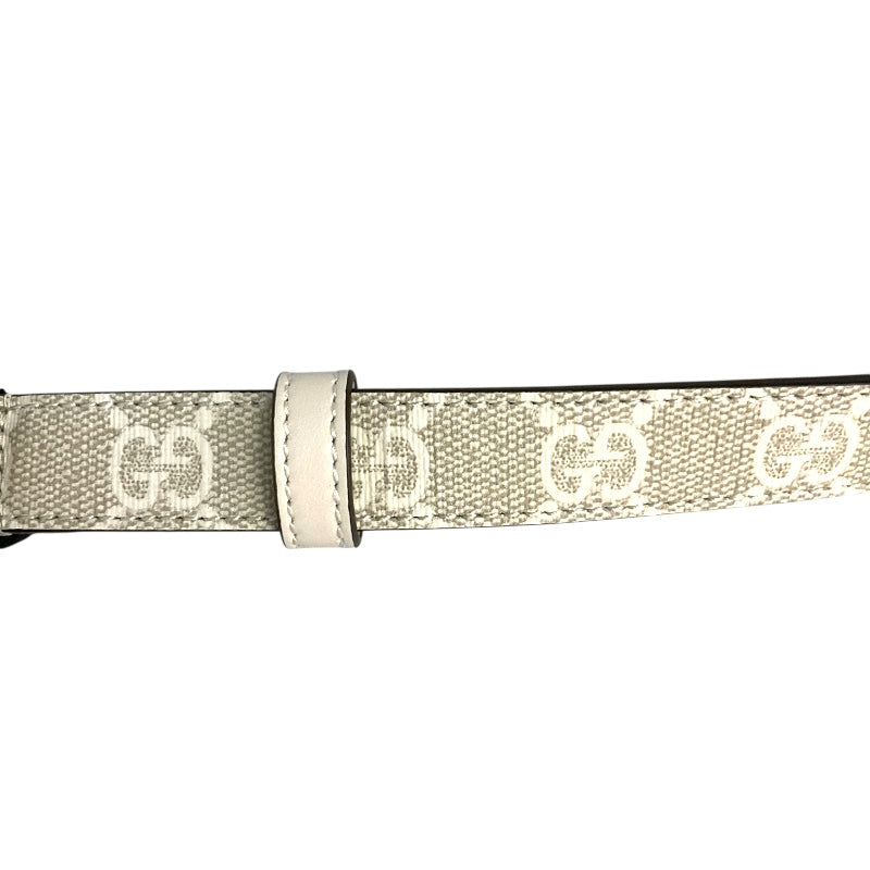 グッチ GUCCI GGマーモントベルト 70cm 409417 ホワイト GGスプリーム レディース ベルト