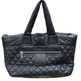 シャネル CHANEL コココクーントートMM A48611 ブラック ナイロン レディース トートバッグ